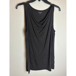 Eileen Fisher Womens Top Grey Size S Sleeveless Pullover Crew Neck Italian Yarn